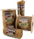 TOUGH-GRID 550Lb Paracord/Parachute Cord - 100% Nylon Mil-Spec Type III Paracord Used by the US Military, Great for Bracelets and Lanyards Sporting Goods > Outdoor Recreation > Camping & Hiking > Camp Furniture TOUGH-GRID Grizzly (Coyote) Brown 50Ft. (COILED IN BAG) 