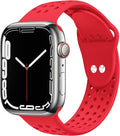 Toutouzhang Sport Bands Compatible with Apple Watch Band 38Mm 40Mm 41Mm 42Mm 44Mm 45Mm 49Mm S/M M/L for Women/Men Waterproof Soft Silicone Replacement Strap Accessories for Iwatch Ultra SE Series 8/7/6/5/4/3/2/1 Sporting Goods > Outdoor Recreation > Winter Sports & Activities Toutouzhang Red 38mm/40mm/41mm S/M 
