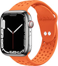 Toutouzhang Sport Bands Compatible with Apple Watch Band 38Mm 40Mm 41Mm 42Mm 44Mm 45Mm 49Mm S/M M/L for Women/Men Waterproof Soft Silicone Replacement Strap Accessories for Iwatch Ultra SE Series 8/7/6/5/4/3/2/1 Sporting Goods > Outdoor Recreation > Winter Sports & Activities Toutouzhang Orange 38mm/40mm/41mm M/L 