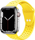 Toutouzhang Sport Bands Compatible with Apple Watch Band 38Mm 40Mm 41Mm 42Mm 44Mm 45Mm 49Mm S/M M/L for Women/Men Waterproof Soft Silicone Replacement Strap Accessories for Iwatch Ultra SE Series 8/7/6/5/4/3/2/1 Sporting Goods > Outdoor Recreation > Winter Sports & Activities Toutouzhang Yellow 42mm/44mm/45mm/49mm S/M 