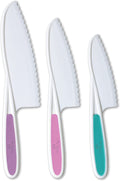TOVLA JR. Knives for Kids 3-Piece Nylon Kitchen Baking Knife Set: Children'S Cooking Knives in 3 Sizes & Colors/Firm Grip, Serrated Edges, Bpa-Free Kids' Knives (Colors Vary for Each Size Knife) Home & Garden > Kitchen & Dining > Kitchen Tools & Utensils TOVLA JR. Multicolor  