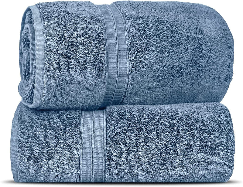 Towel Bazaar Soft & Absorbent Premium Cotton Turkish Towels (Wedgewood, 2-Piece Bath Sheets) Home & Garden > Linens & Bedding > Towels Towel Bazaar Wedgewood 2-Piece Bath Sheets 