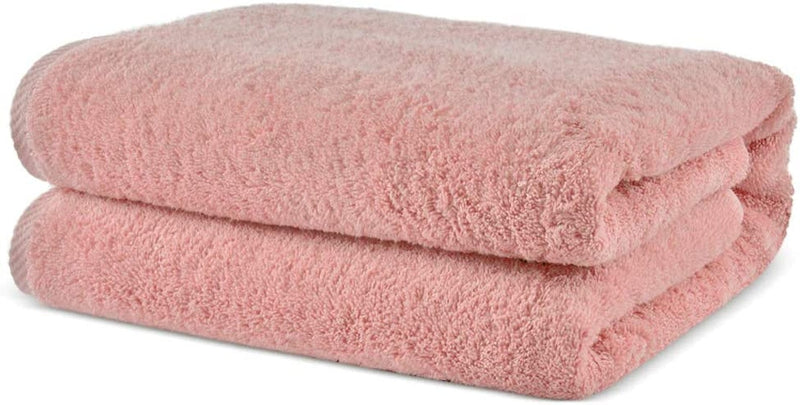 Towel Bazaar Soft & Absorbent Premium Cotton Turkish Towels (Wedgewood, 2-Piece Bath Sheets) Home & Garden > Linens & Bedding > Towels Towel Bazaar Pink 40" x 80" 