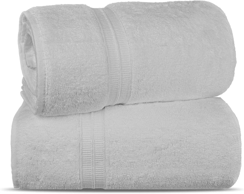 Towel Bazaar Soft & Absorbent Premium Cotton Turkish Towels (Wedgewood, 2-Piece Bath Sheets) Home & Garden > Linens & Bedding > Towels Towel Bazaar White 2-Piece Bath Sheets 