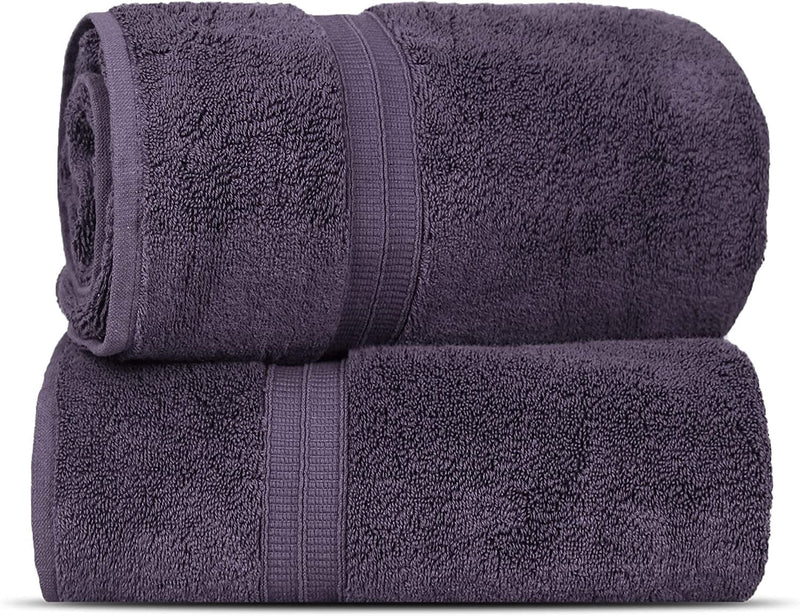 Towel Bazaar Soft & Absorbent Premium Cotton Turkish Towels (Wedgewood, 2-Piece Bath Sheets) Home & Garden > Linens & Bedding > Towels Towel Bazaar Plum 2-Piece Bath Sheets 