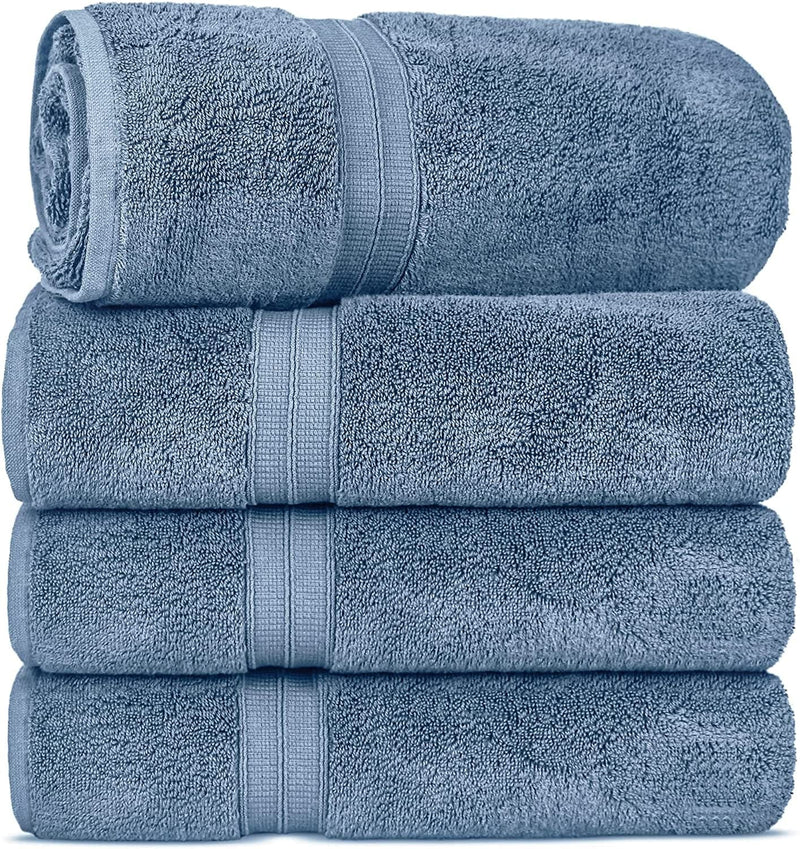 Towel Bazaar Soft & Absorbent Premium Cotton Turkish Towels (Wedgewood, 2-Piece Bath Sheets) Home & Garden > Linens & Bedding > Towels Towel Bazaar Wedgewood 4-Piece Bath Towels 