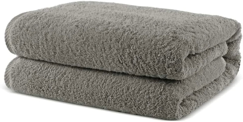 Towel Bazaar Soft & Absorbent Premium Cotton Turkish Towels (Wedgewood, 2-Piece Bath Sheets) Home & Garden > Linens & Bedding > Towels Towel Bazaar Gray 40" x 80" 