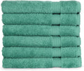 Towelselections Soft and Absorbent Towels Cotton for Bathroom Hotel Shower Spa Gym, 2 Bath Towels Crocus Home & Garden > Linens & Bedding > Towels TowelSelections Green Spruce 6 x Hand Towels 