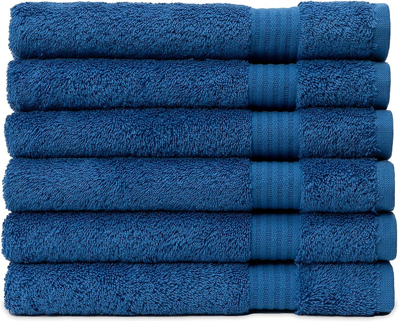 Towelselections Soft and Absorbent Towels Cotton for Bathroom Hotel Shower Spa Gym, 2 Bath Towels Crocus Home & Garden > Linens & Bedding > Towels TowelSelections Nebulas Blue 6 x Hand Towels 