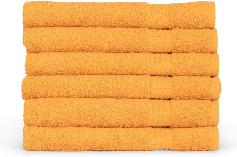 Towelselections Soft and Absorbent Towels Cotton for Bathroom Hotel Shower Spa Gym, 2 Bath Towels Crocus Home & Garden > Linens & Bedding > Towels TowelSelections Marigold 6 x Hand Towels 
