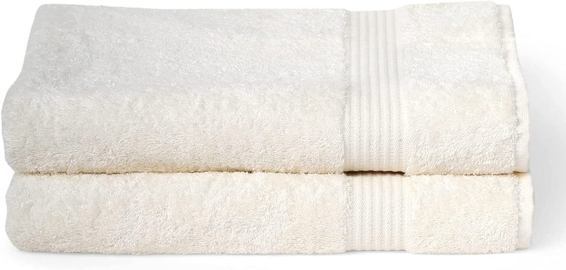 Towelselections Soft and Absorbent Towels Cotton for Bathroom Hotel Shower Spa Gym, 2 Bath Towels Crocus Home & Garden > Linens & Bedding > Towels TowelSelections Ivory 2 x Bath Towels 