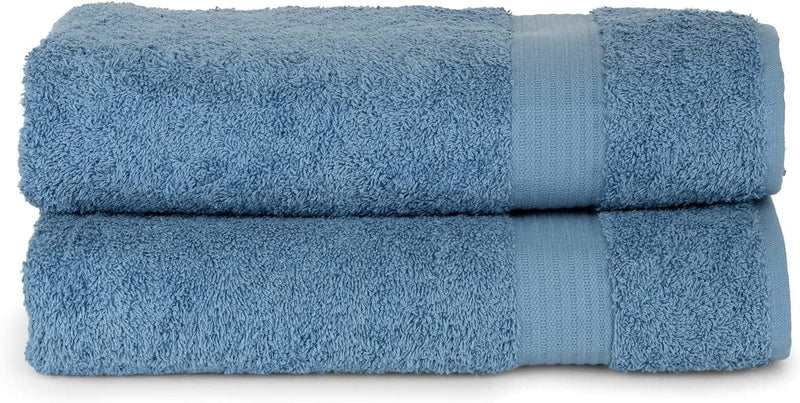 Towelselections Soft and Absorbent Towels Cotton for Bathroom Hotel Shower Spa Gym, 2 Bath Towels Crocus Home & Garden > Linens & Bedding > Towels TowelSelections Allure Blue 2 x Bath Towels 
