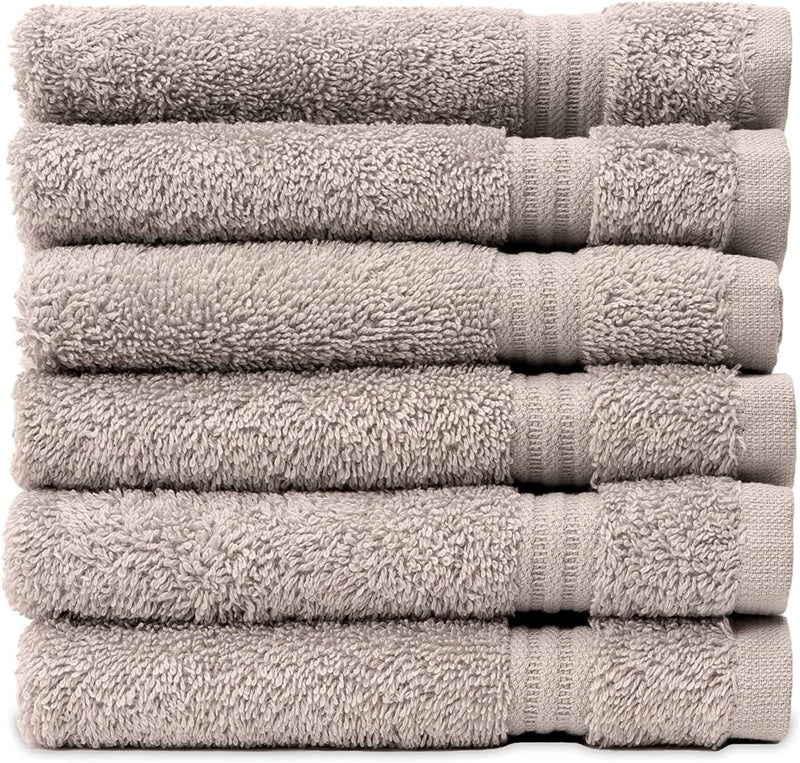 Towelselections Soft and Absorbent Towels Cotton for Bathroom Hotel Shower Spa Gym, 2 Bath Towels Crocus Home & Garden > Linens & Bedding > Towels TowelSelections Lunar Rock 6 x Washcloths 