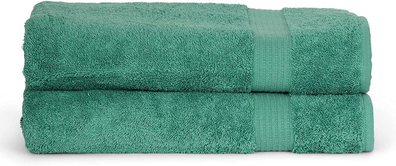 Towelselections Soft and Absorbent Towels Cotton for Bathroom Hotel Shower Spa Gym, 2 Bath Towels Crocus Home & Garden > Linens & Bedding > Towels TowelSelections Green Spruce 2 x Bath Towels 