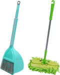 TOYANDONA Home Appliance Toy 3Pcs Mini Broom Children Mop and Dustpan Home Sweeping Toys Kids Cleaning Set Pretend Play for Toddlers (Yellow and Green) Toddler Cleaning Set Home & Garden > Household Supplies > Household Cleaning Supplies TOYANDONA As Shown 52x16x12cm 