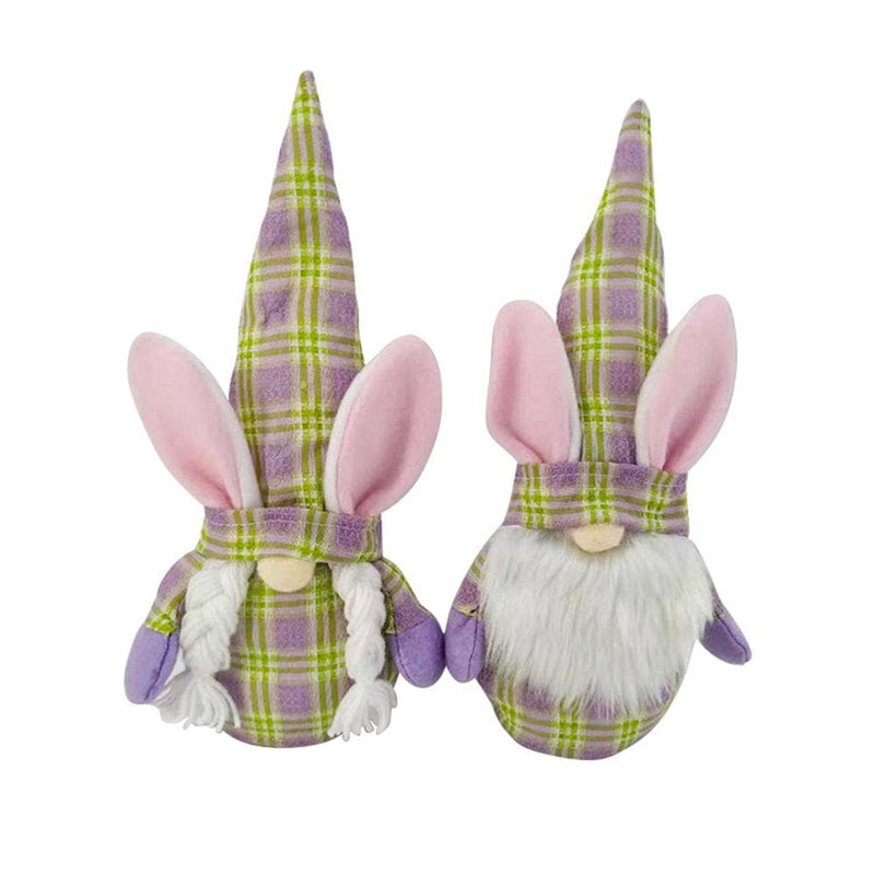 TOYFUNNY 2Pc Easter Bunny Gnomes Spring Gift Room Plush Faceless Doll Decorations Present Home & Garden > Decor > Seasonal & Holiday Decorations TOYFUNNY   