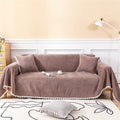 TOYROOM Simple Gray Couch Cover for 3 Cushion Sectional Sofa Cover,Couch Cover for Dogs Non-Slip Chenille Couch Cover X-Large Couch Cushion Covers for Loveseat Sofa Cover for Dogs,71"*134" Gray Home & Garden > Decor > Chair & Sofa Cushions TOYROOM Coffee XX-Large(71"x 150") 