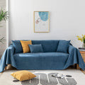 TOYROOM Simple Gray Couch Cover for 3 Cushion Sectional Sofa Cover,Couch Cover for Dogs Non-Slip Chenille Couch Cover X-Large Couch Cushion Covers for Loveseat Sofa Cover for Dogs,71"*134" Gray Home & Garden > Decor > Chair & Sofa Cushions TOYROOM Solid Deep Blue Large (71"x 118") 