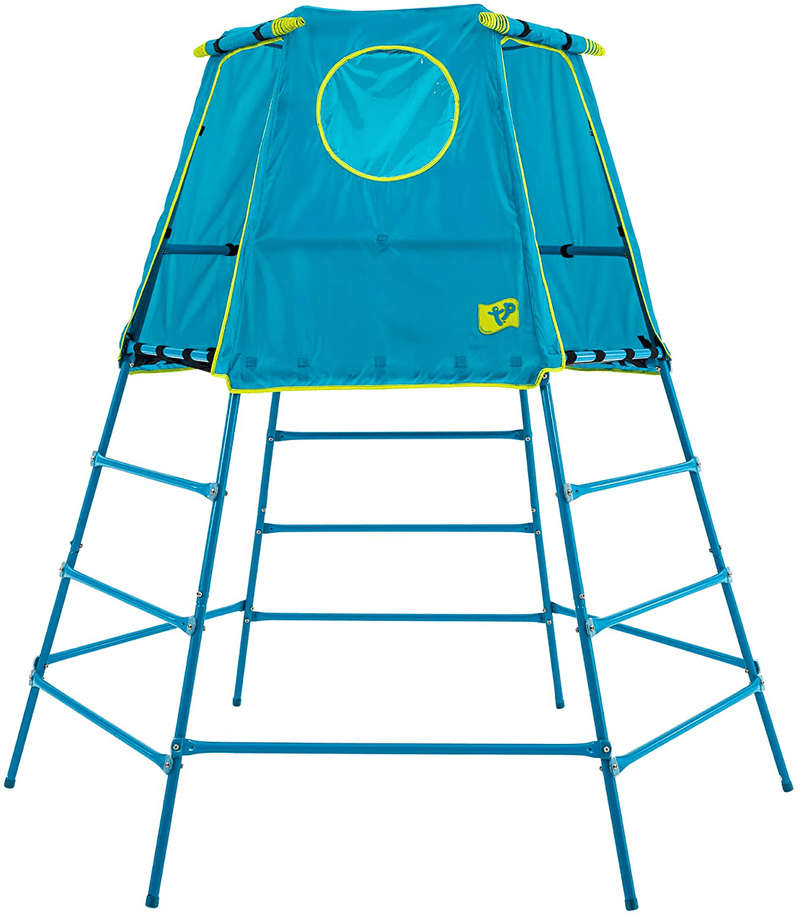 TP Toys Explorer 2 Climbing Set Jungle Gym with Platform and Tent, Blue