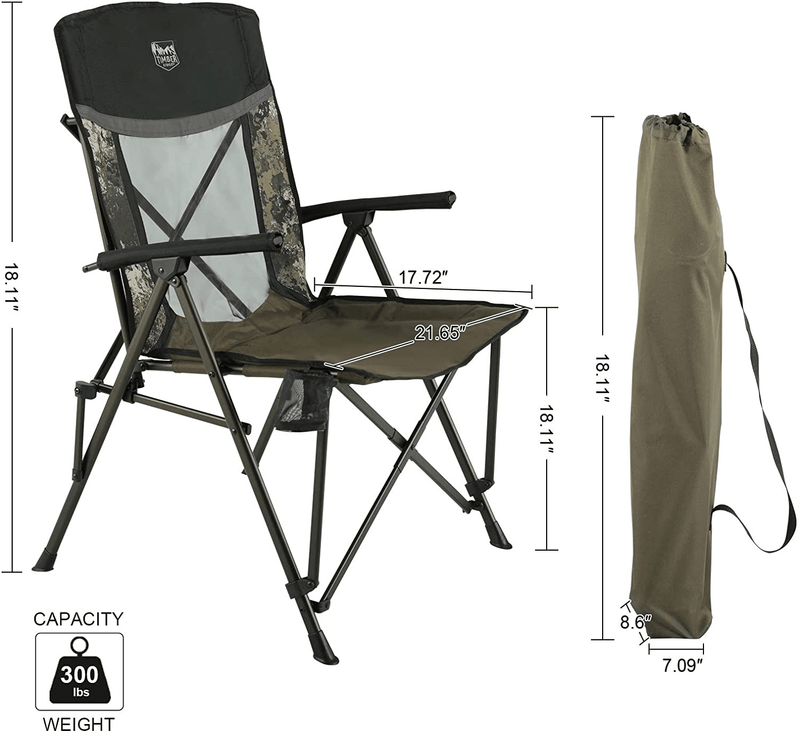TR Outfitter Lodge Hard Arm Camo XL Folding Camp Chair (TR-F20-HNT-012) Sporting Goods > Outdoor Recreation > Camping & Hiking > Camp Furniture Westfield Outdoors   