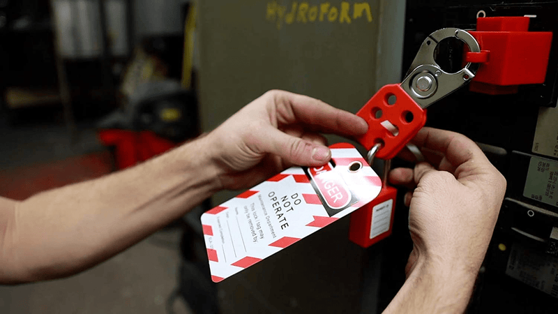 TRADESAFE Lock Out Tag Out Lock Hasp. 6 Pack Lockout Tagout Hasp. Steel Padlock Hasp for Lock Out Devices. Heavy Duty Loto Hasp for Lockout Safety Supply, Kits, and Stations Business & Industrial > Work Safety Protective Gear TRADESAFE   