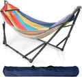 Tranquillo U34Y Universal Hammock Stand-1.2mm Thickness Steel Frame with Hanging Net, Double, Red Home & Garden > Lawn & Garden > Outdoor Living > Hammocks Tranquillo Rainbow  