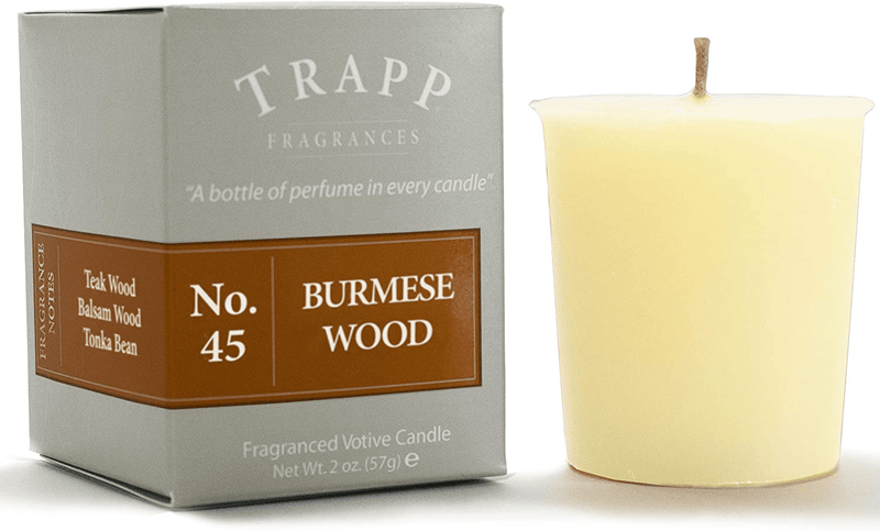 Trapp Signature Home Collection - No. 24 Wild Currant Votive Scented Candle 2 Ounce, Pack of 4 Home & Garden > Decor > Home Fragrance Accessories > Candle Holders Trapp Burmese Wood 2-Ounce Votive Candle 