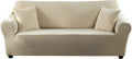 Travan Stretch Sofa Cover Velvet Plush Couch Cover Sofa Slipcovers Luxury Thick Velvet Furniture Protector for 4 Cushion Couch with Two Free Pillow Covers (X-Large, Bean Red Home & Garden > Decor > Chair & Sofa Cushions Travan Oatmeal 2 Seater 