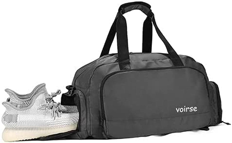 Travel Duffel Bag, Voirse 20" Sport Gym Bag, Carry on Weekender Bag for Women Men with Backpack Strap, 36L Waterproof Overnight Bag, Workout Training Fitness Bag with Shoe Compartment Wet Pocket