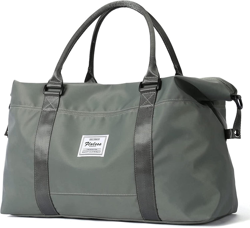 Travel Gym Bag for Women, LANBX Tote Bag Carry on Luggage Sport Duffle Weekender Overnight Bags with Wet Pocket (Dark Teal) Home & Garden > Household Supplies > Storage & Organization LANBX Olive Green  