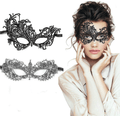 TreatMe Masquerade Mask - 3 Pack Women Venetian Mask Pretty Elegant Lady Lace Masquerade Halloween Mardi Gras Party Apparel & Accessories > Costumes & Accessories > Masks TreatMe Black+silver  