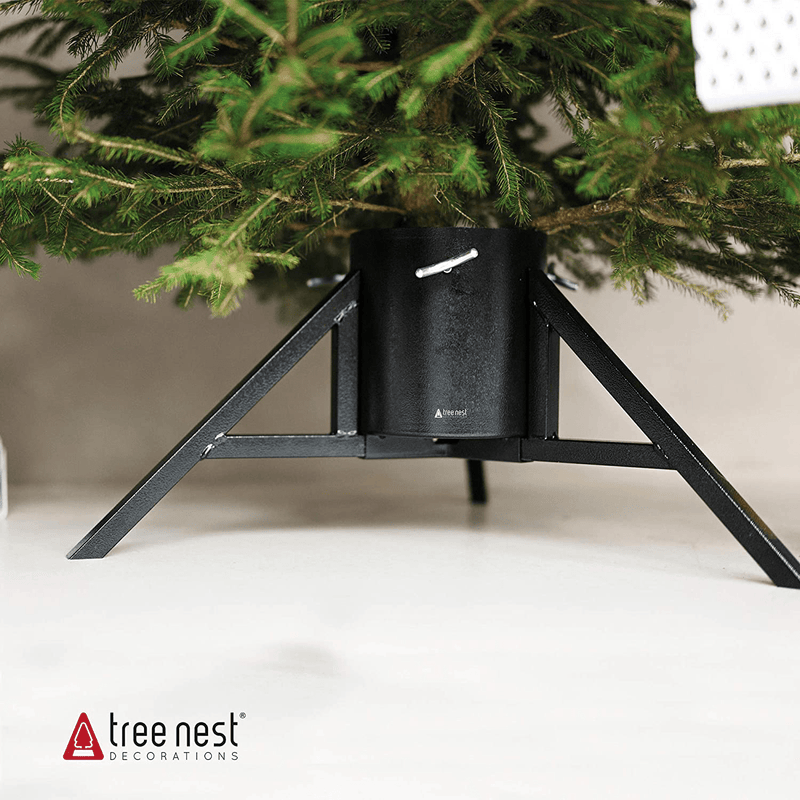 Tree Nest Geometric Modern Design Christmas Tree Stand Base Tree Holder for Real Trees Up to 8.3' Trees Large Water Reservoir Holds Up to 0.95 Gal (Medium, Red) Home & Garden > Decor > Seasonal & Holiday Decorations > Christmas Tree Stands Tree Nest   