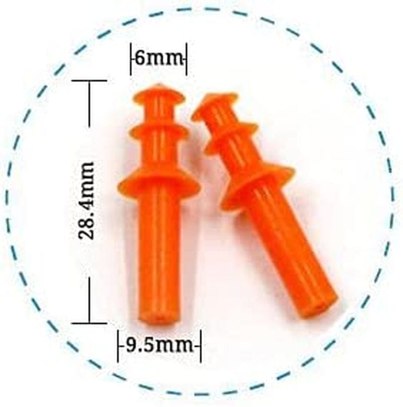 Tree Shape, Can Be Reused for Children Swimming Multi-Color Silicone Earplugs, Silicone Swimming Earplugs, Anti-Noise, Soft and Non-Deformed Fit, Not to Squeeze the Ears (50, Orange) Sporting Goods > Outdoor Recreation > Boating & Water Sports > Swimming shuntuo   