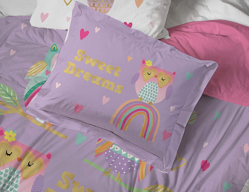 Trend Collector Sweet Dream 5 Piece Twin Bed Set - Includes Comforter & Sheet Set - Super Soft Fade Resistant Microfiber Bedding