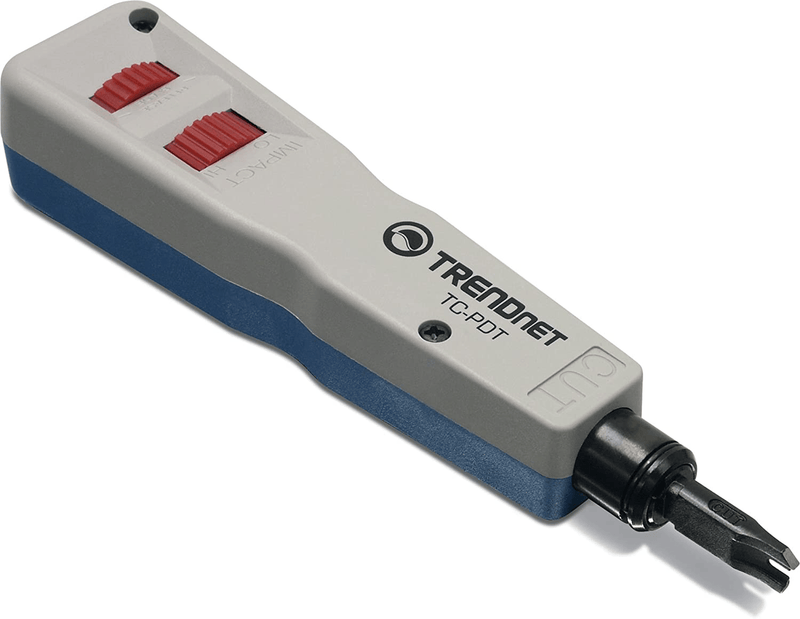 TRENDnet Punch Down Tool With 110 And Krone Blade, Insert & Cut Terminations In One Operation, Precision Blades Are Interchangeable & Reversible, Network Punch Tool, Grey, TC-PDT Electronics > Networking > Modem Accessories TRENDnet Punch Down Tool  