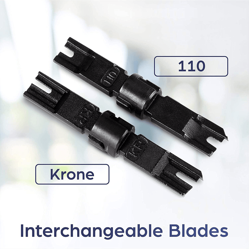 TRENDnet Punch Down Tool With 110 And Krone Blade, Insert & Cut Terminations In One Operation, Precision Blades Are Interchangeable & Reversible, Network Punch Tool, Grey, TC-PDT Electronics > Networking > Modem Accessories TRENDnet   