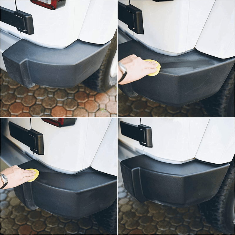 TriNova Plastic & Trim Restorer - Shines & Darkens Worn Out Plastic, Vinyl & Rubber Surfaces - Protects Cars & Motorcycles from Rain, Salt & Dirt - Prevent Fading - 8 OZ  TriNova   