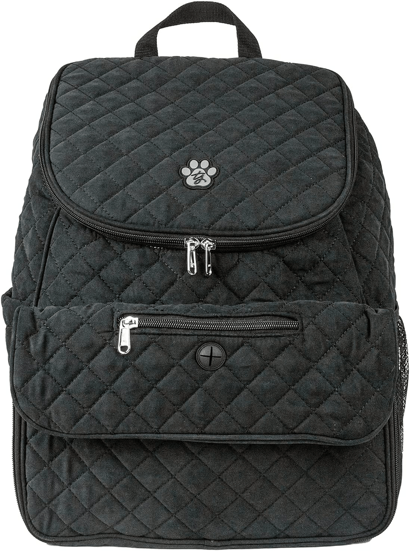 Trisha Yearwood Pet Collection Travel Backpack, Pet Travel Backpack for Supplies, Pet Essentials Backpack, Black Animals & Pet Supplies > Pet Supplies > Dog Supplies > Dog Beds Trisha Yearwood   