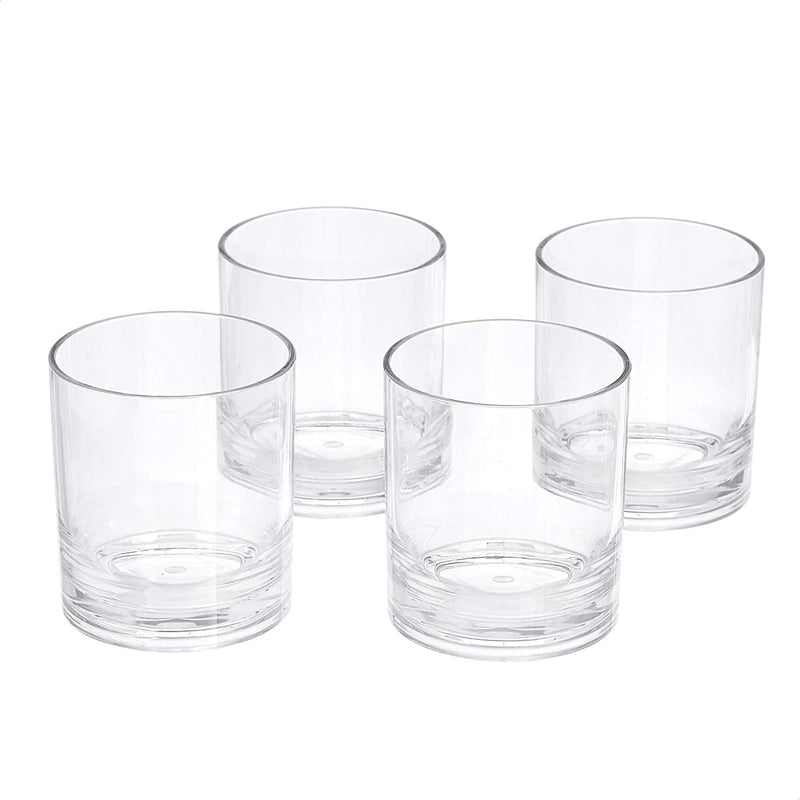 Tritan Plastic Wine Glasses - 20-Ounce, Set of 4 Home & Garden > Kitchen & Dining > Tableware > Drinkware KOL DEALS Double Old Fashioned Glasses  