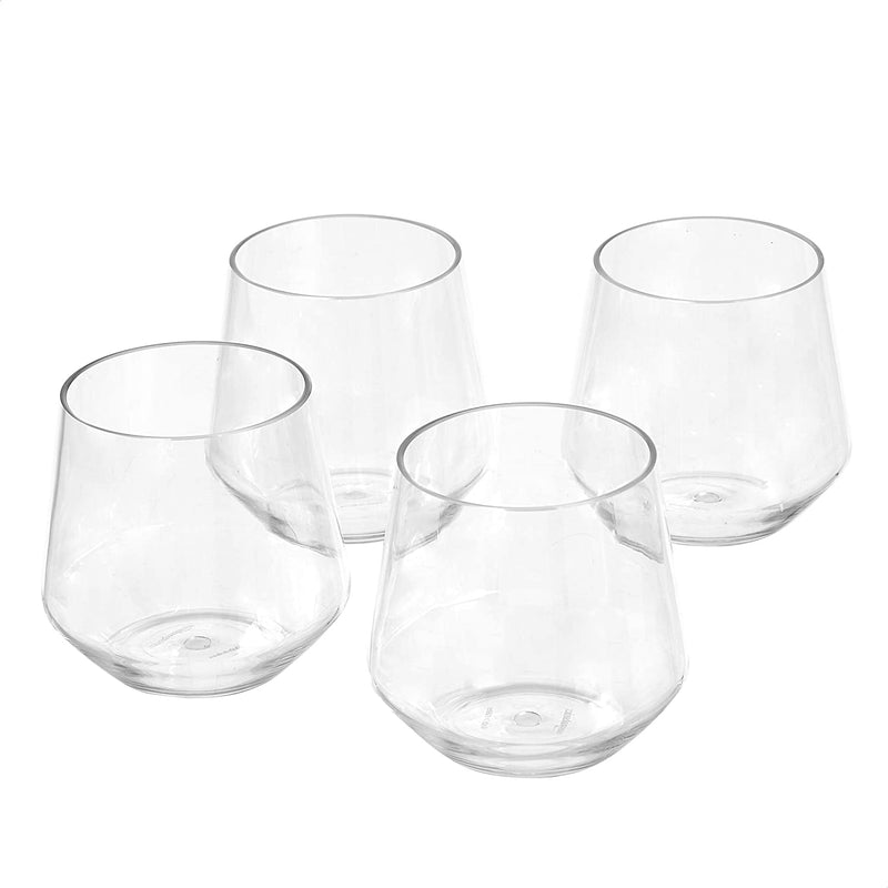 Tritan Plastic Wine Glasses - 20-Ounce, Set of 4 Home & Garden > Kitchen & Dining > Tableware > Drinkware KOL DEALS 13 OZ Stemless Wine Glasses  