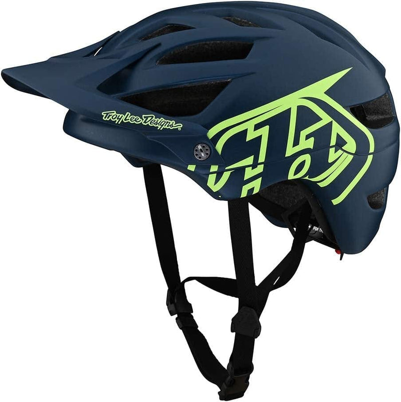 Troy Lee Designs A1 Half Face Mountain Bike Helmet -Ventilated Lightweight EPS Enduro BMX Gravel MTB Bicycle Cycling Accessories - Adult Men & Women Sporting Goods > Outdoor Recreation > Cycling > Cycling Apparel & Accessories > Bicycle Helmets Troy Lee Designs Marine/Green Small 