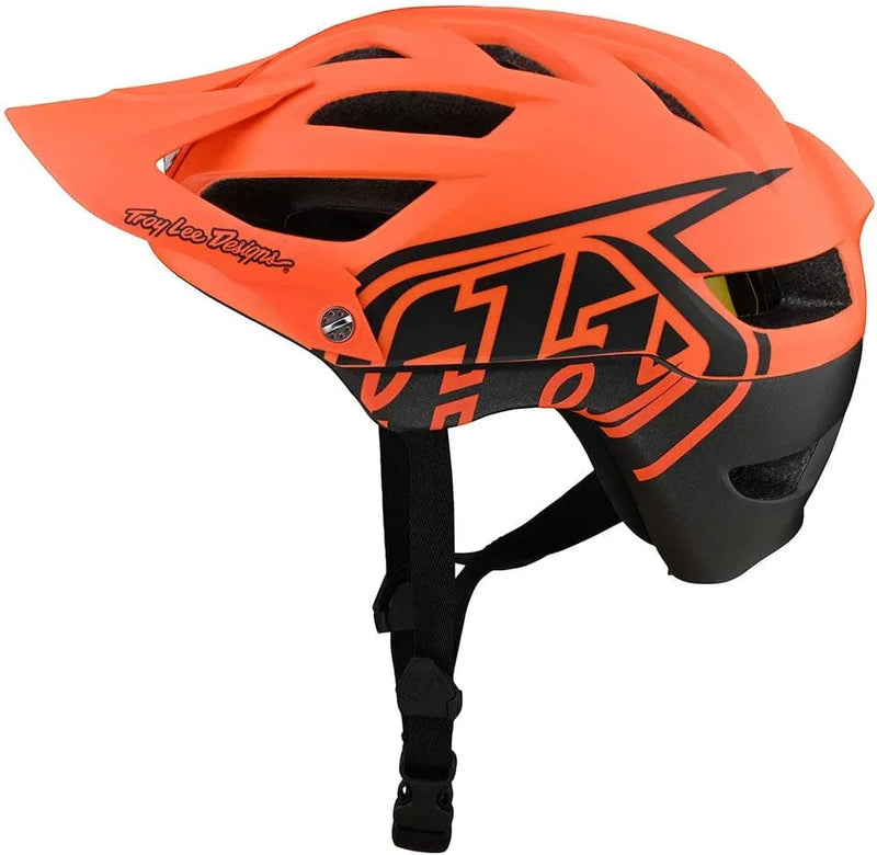 Troy Lee Designs A1 Half Face Mountain Bike Helmet -Ventilated Lightweight EPS Enduro BMX Gravel MTB Bicycle Cycling Accessories - Adult Men & Women Sporting Goods > Outdoor Recreation > Cycling > Cycling Apparel & Accessories > Bicycle Helmets Troy Lee Designs Drone Fire Red X-Large/2X-Large 