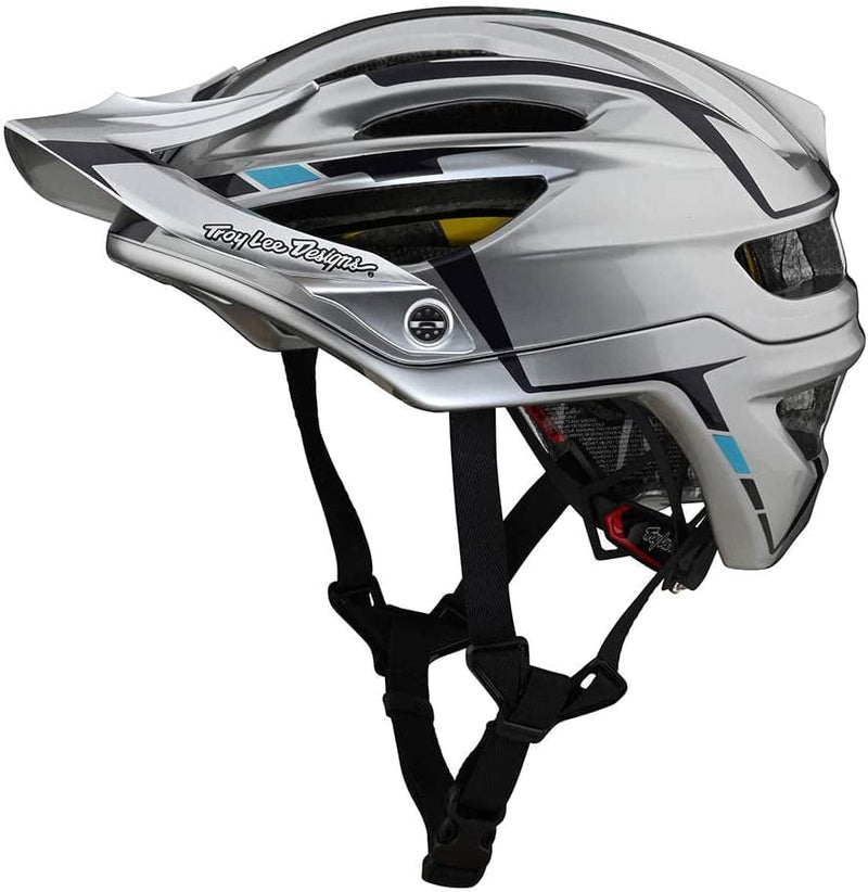 Troy Lee Designs Adult|All Mountain|Mountain Bike Half Shell A2 Helmet Sliver W/MIPS Sporting Goods > Outdoor Recreation > Cycling > Cycling Apparel & Accessories > Bicycle Helmets Troy Lee Designs Silver/Burgundy X-Large/XX-Large 
