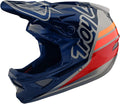 Troy Lee Designs Adult | Downhill | Mountain Bike | BMX | Full Face D3 Fiberlite Helmet Anarchy Sporting Goods > Outdoor Recreation > Cycling > Cycling Apparel & Accessories > Bicycle Helmets Troy Lee Designs Navy/Silver Medium 