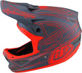 Troy Lee Designs Adult | Downhill | Mountain Bike | BMX | Full Face D3 Fiberlite Helmet Anarchy Sporting Goods > Outdoor Recreation > Cycling > Cycling Apparel & Accessories > Bicycle Helmets Troy Lee Designs Spiderstripe Gray / Red XX-Large 