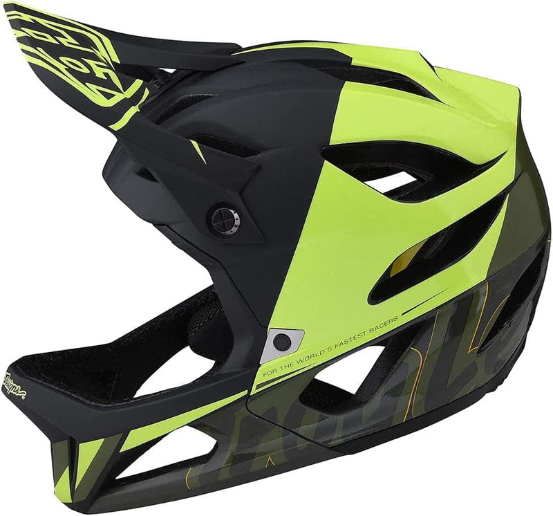 Troy Lee Designs Stage Full Face Mountain Bike Helmet for Max Ventilation Lightweight MIPS EPP EPS Racing Downhill DH BMX MTB - Adult Men Women Sporting Goods > Outdoor Recreation > Cycling > Cycling Apparel & Accessories > Bicycle Helmets Troy Lee Designs Nova Glo Yellow X-Small/Small 