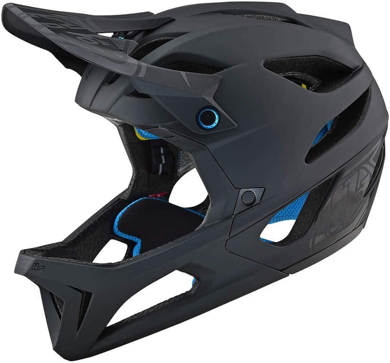Troy Lee Designs Stage Full Face Mountain Bike Helmet for Max Ventilation Lightweight MIPS EPP EPS Racing Downhill DH BMX MTB - Adult Men Women Sporting Goods > Outdoor Recreation > Cycling > Cycling Apparel & Accessories > Bicycle Helmets Troy Lee Designs BLACK Medium/Large 