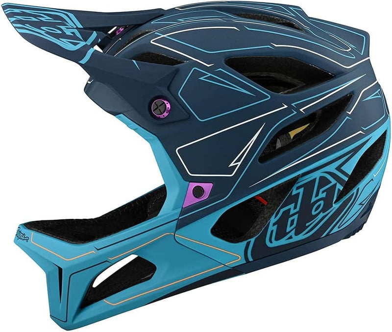 Troy Lee Designs Stage Full Face Mountain Bike Helmet for Max Ventilation Lightweight MIPS EPP EPS Racing Downhill DH BMX MTB - Adult Men Women Sporting Goods > Outdoor Recreation > Cycling > Cycling Apparel & Accessories > Bicycle Helmets Troy Lee Designs Marine Large 