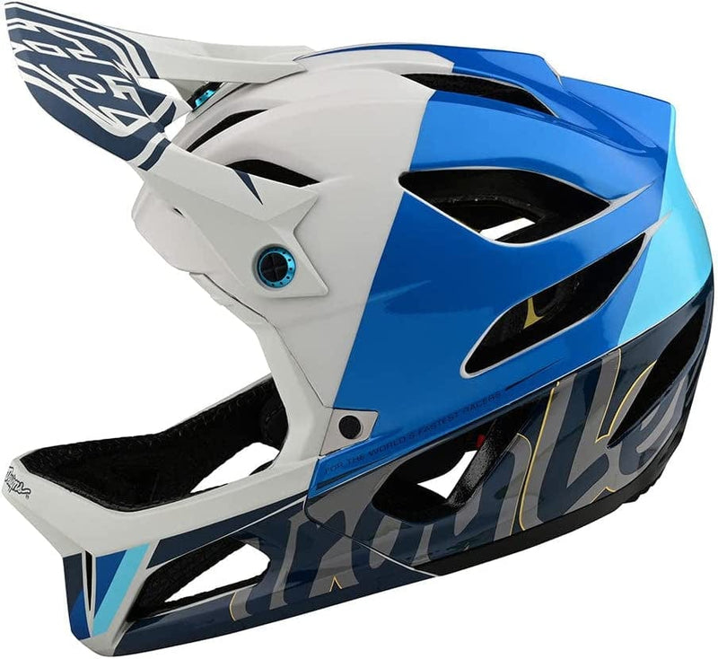 Troy Lee Designs Stage Full Face Mountain Bike Helmet for Max Ventilation Lightweight MIPS EPP EPS Racing Downhill DH BMX MTB - Adult Men Women Sporting Goods > Outdoor Recreation > Cycling > Cycling Apparel & Accessories > Bicycle Helmets Troy Lee Designs Nova Slate Blue X-Large/XX-Large 