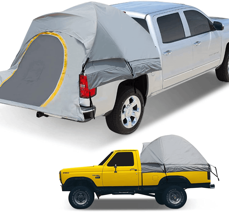 Truck Tent 5.5 FT Bed - 6.5 Foot Bed, 210D Oxford Pickup Truck Bed & Tailgate Bed Tents for Camping 6 FT Bed with PU2000 Waterproof Coating 2 Person Sleeping Capacity with Storage Bag Sporting Goods > Outdoor Recreation > Camping & Hiking > Tent Accessories Zikopomi   